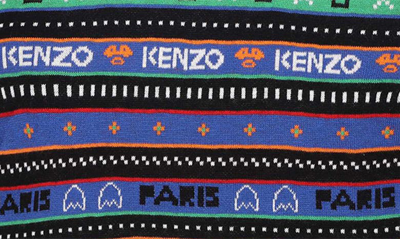 Shop Kenzo Kids' Jungle Game Crewneck Sweater In 829-blue