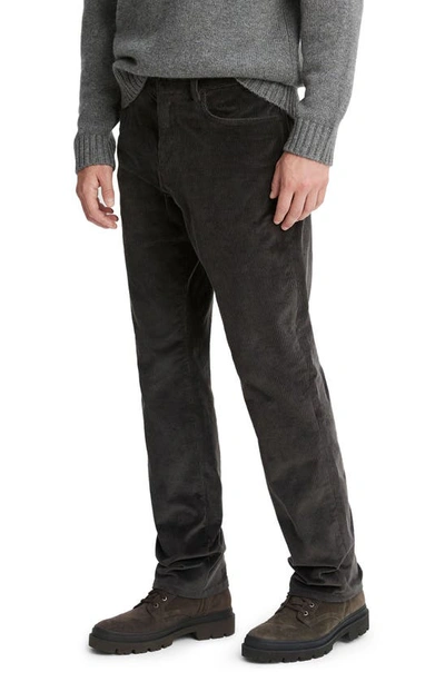 Shop Vince Wide Wale Cotton Stretch Corduroy Pants In Dark Anchor Grey