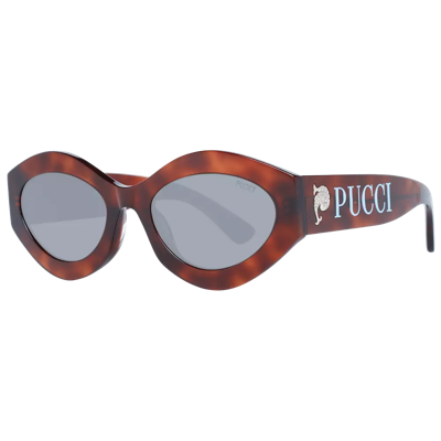 Shop Emilio Pucci Brown Women Sunglasses