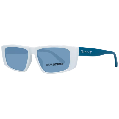 Shop Gant White Unisex Sunglasses