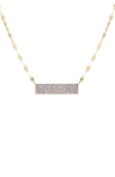 Shop Lana Vanity Tag Pendant Necklace In Yellow Gold