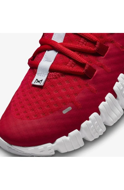 Nike Free Metcon 5 Training Shoe In Red/ White/ Grey/ Black