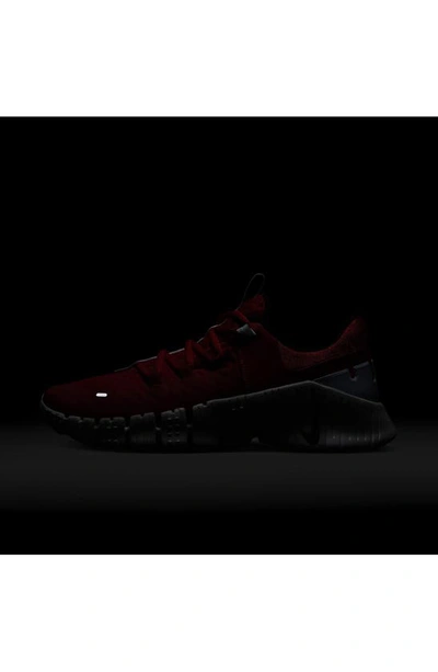 Nike Free Metcon 5 Training Shoe In Red/ White/ Grey/ Black