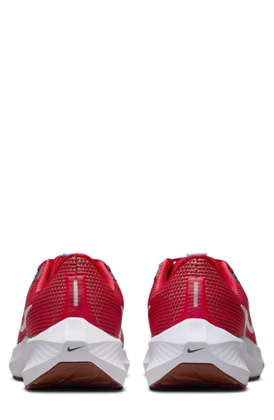 Shop Nike Air Zoom Pegasus 40 Running Shoe In Red/ Navy/ Blue Joy/ Sea Glass