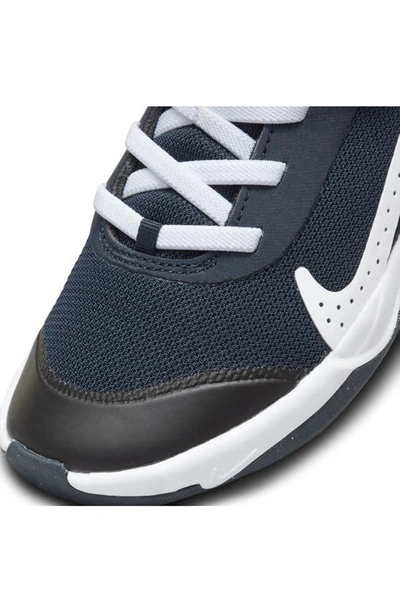 Nike Kids\' Omni Multi-court ModeSens Obsidian/ White/ | Dark Sneaker Grey In