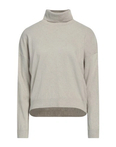 Shop Crossley Woman Turtleneck Light Grey Size L Wool, Cashmere
