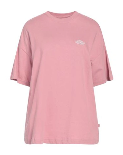 Shop Dickies Woman T-shirt Pink Size S Cotton
