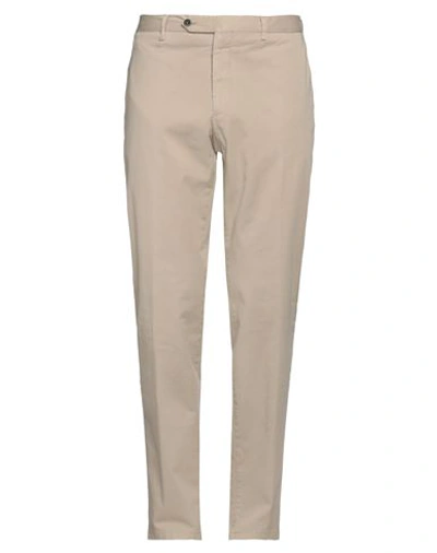 Shop Lardini Man Pants Beige Size 38 Cotton, Elastane