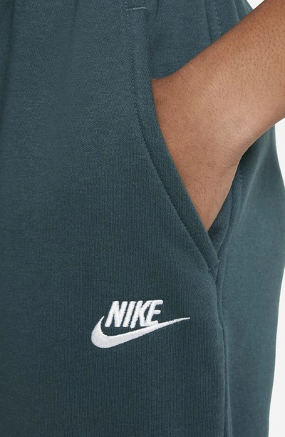 Shop Nike Kids' Sportswear Club Fleece Sweatpants In Deep Jungle/ White