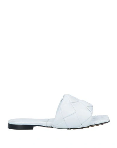 Shop Bottega Veneta Woman Sandals White Size 6.5 Soft Leather
