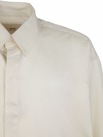 Shop Ami Alexandre Mattiussi Oversize Shirt In White