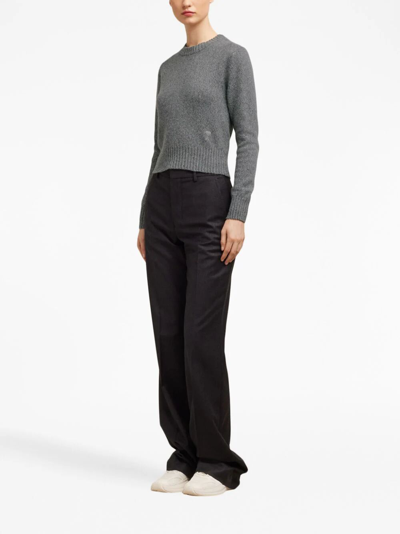 Shop Ami Alexandre Mattiussi Tonal Adc Sweater In Grey