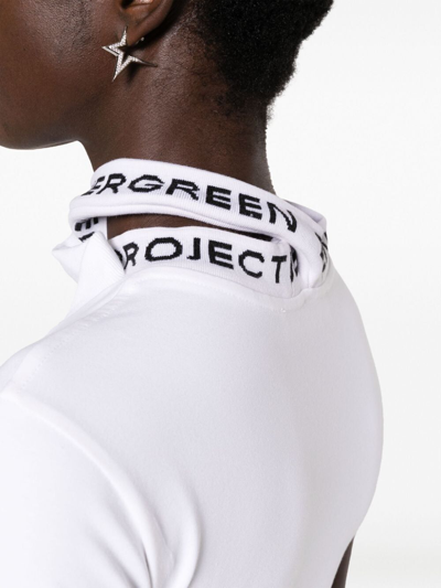 Shop Y/project Evergreen Triple Collar Fitted T In White