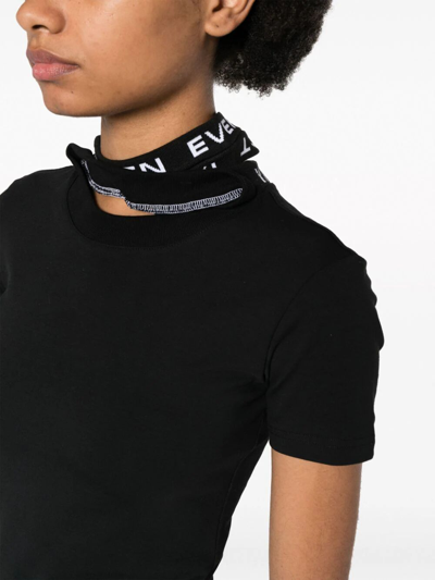 Shop Y/project Evergreen Triple Collar Fitted T In Black
