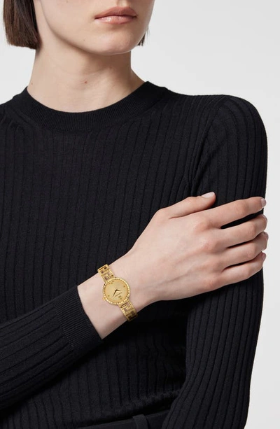 Versace Men's Greca Goddess Ip Yellow Gold Stainless Steel Bracelet Watch/28mm In Ip Yellow Gold