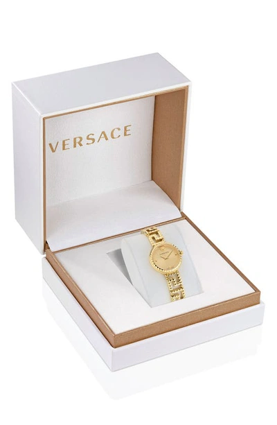 Shop Versace Greca Goddess Bracelet Watch, 28mm In Ip Yellow Gold