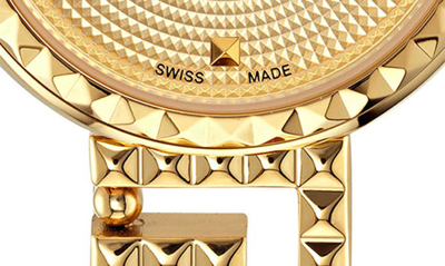 Shop Versace Greca Goddess Bracelet Watch, 28mm In Ip Yellow Gold