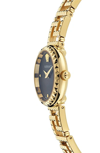 Versace Men's Greca Goddess Ip Yellow Gold Stainless Steel Bracelet Watch/28mm In Ip Yellow Gold
