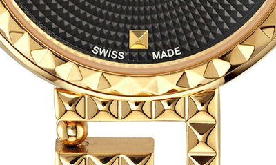 Shop Versace Greca Goddess Bracelet Watch, 28mm In Ip Yellow Gold