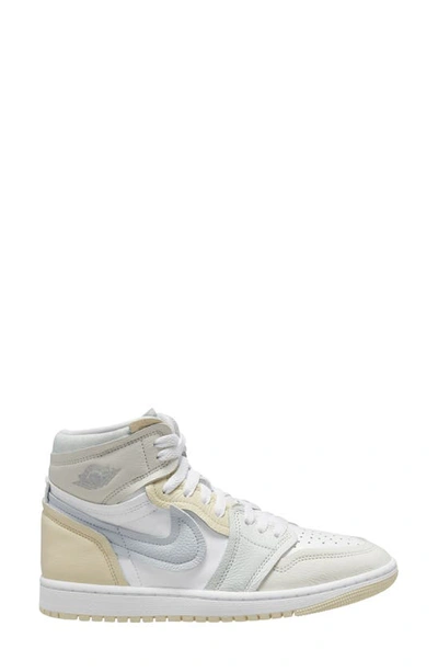 Shop Jordan Air  1 High Mm Basketball Sneaker In White/ Platinum/ Sail/ Milk
