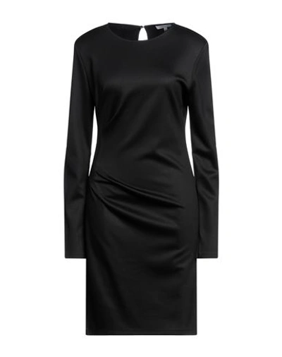 Shop Patrizia Pepe Woman Mini Dress Black Size 2 Viscose, Polyamide, Elastane, Polyurethane