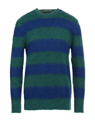 Shop The Seafarer Man Sweater Green Size M Polyamide, Alpaca Wool