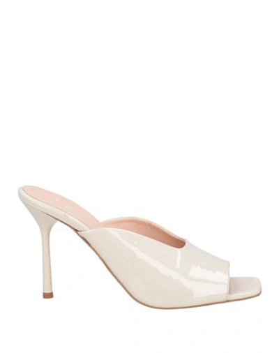 Liu •jo Leonie Hanne X  Woman Sandals Cream Size 6 Soft Leather In White