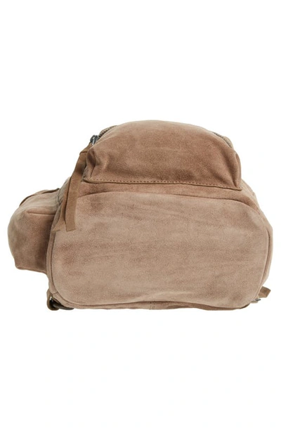 Free People Oxford Suede Sling Bag In Mushroom