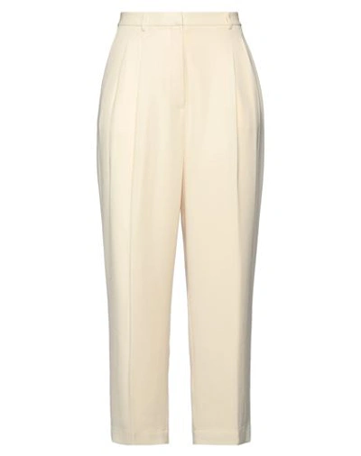 Shop Tory Burch Woman Pants Cream Size 8 Triacetate, Polyester In White