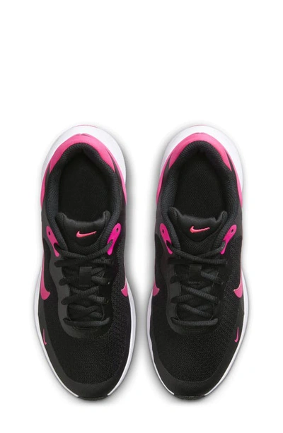 Nike Revolution 7 Sneaker In Black/ Hyper Pink/ White