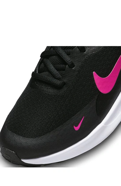 Nike Revolution 7 Sneaker In Black/ Hyper Pink/ White