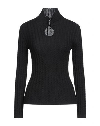 Shop Vivetta Woman Turtleneck Black Size S Wool, Acrylic