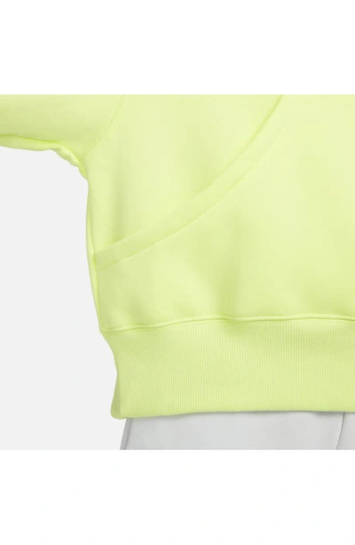 Shop Nike Sportswear Phoenix Fleece Pullover Hoodie In Light Lemon Twist/ Sail