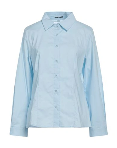 Shop Take-two Woman Shirt Sky Blue Size Xl Cotton, Elastane
