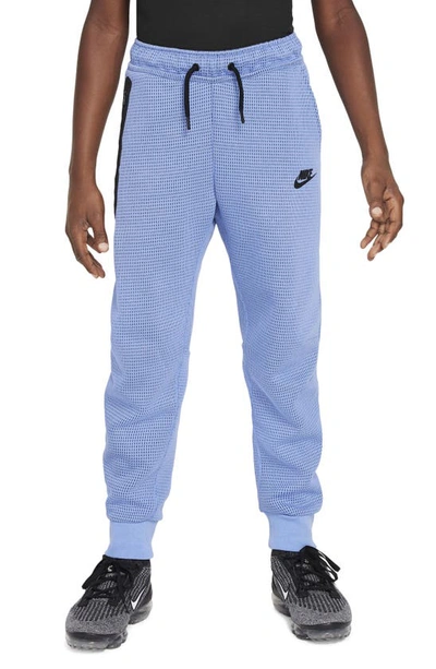 Shop Nike Kids' Tech Fleece Sweatpants In Polar/ Midnight Navy/ Black