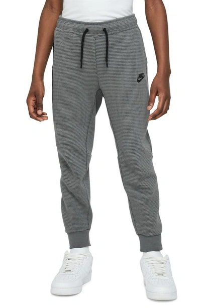 Shop Nike Kids' Tech Fleece Sweatpants In Smoke Grey/ Black/ Black
