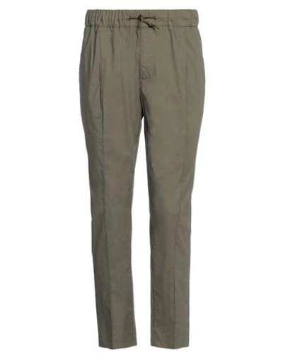 Shop Grey Daniele Alessandrini Man Pants Military Green Size 32 Cotton