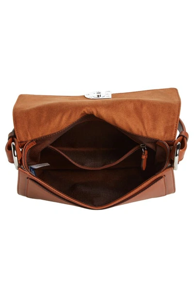 Shop Cole Haan Mini Leather Shoulder Bag In New British Tan