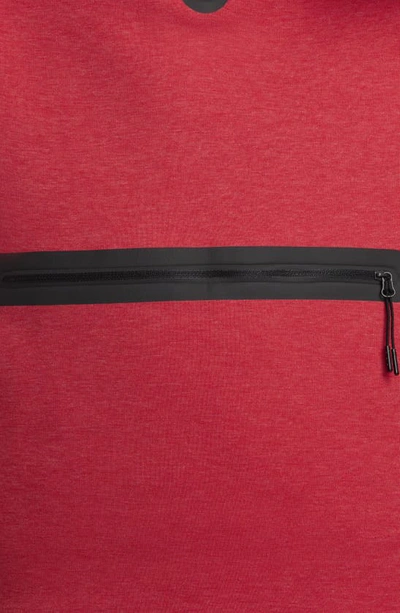 Shop Nike Tech Fleece Half Zip Pullover In Light University Red/ Black