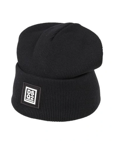 Shop Dsquared2 Man Hat Black Size Onesize Wool