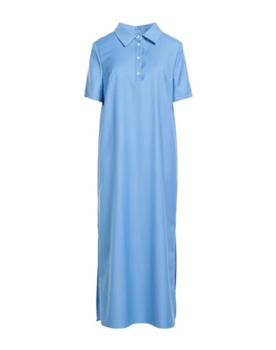 Shop Loulou Studio Woman Midi Dress Light Blue Size L Super 110s Wool