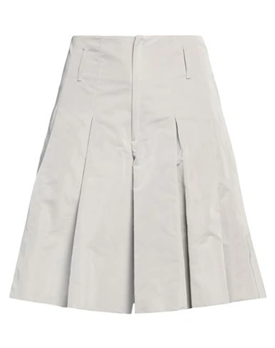 Shop Ermanno Scervino Woman Shorts & Bermuda Shorts Light Grey Size 4 Polyester