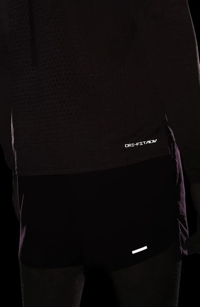 Shop Nike Dri-fit Adv Techknit Ultra Running Top In Night Maroon/ Cedar