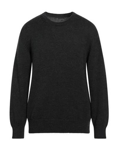 Shop Bl'ker Man Sweater Steel Grey Size Xxl Wool