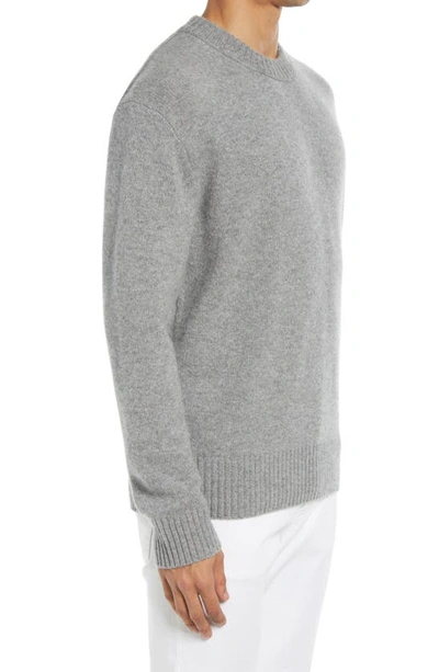 Shop Frame Cashmere Crewneck Sweater In Gris