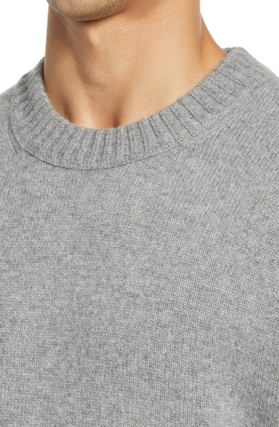 Shop Frame Cashmere Crewneck Sweater In Gris