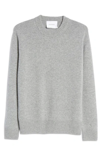 Shop Frame Cashmere Crewneck Sweater In Gris