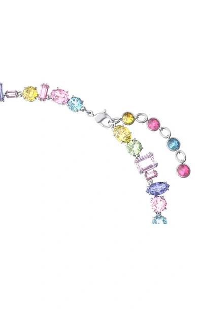Shop Swarovski Gema Crystal Collar Necklace In Multicolored