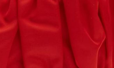 Shop Molly Goddard Izzy Shirred Nylon Shopping Tote In Red