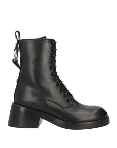 Shop Mattia Capezzani Woman Ankle Boots Black Size 10 Leather